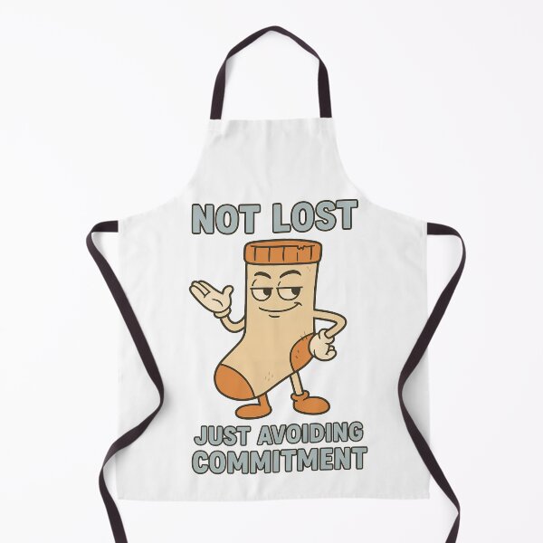 Item preview, Not Lost Just Avoiding Commitment Funny Sock Design designed and sold by TeeTimeTreasure.