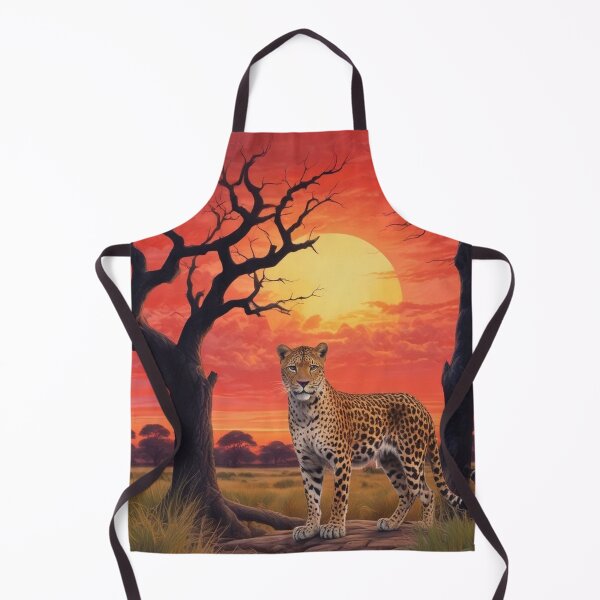Item preview, Leopard in Okavango Delta at sunset designed and sold by GasconyPassion.