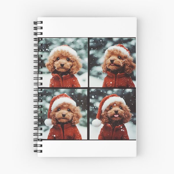 Item preview, Cute Poodle Puppy Santa Photobooth – Funny Christmas Dog Lover Gift designed and sold by RockFireMerch.