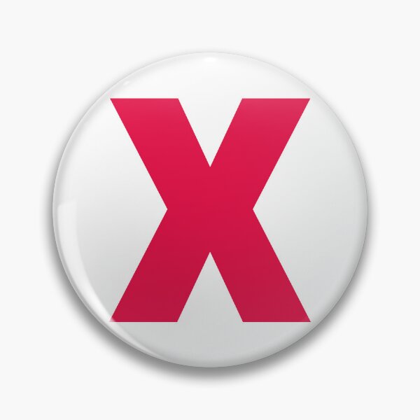 Item preview, Letter X RED designed and sold by stickerwicker.