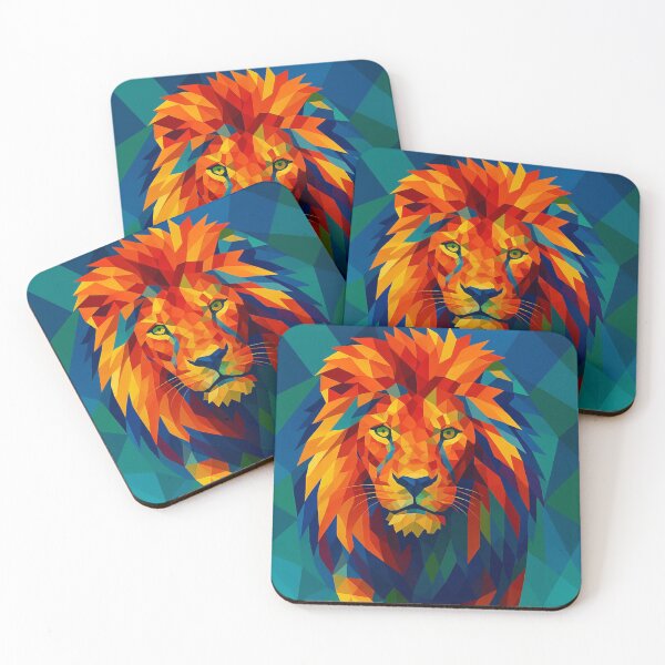 Item preview, Abstract Lion - Blue designed and sold by ArtyApe.