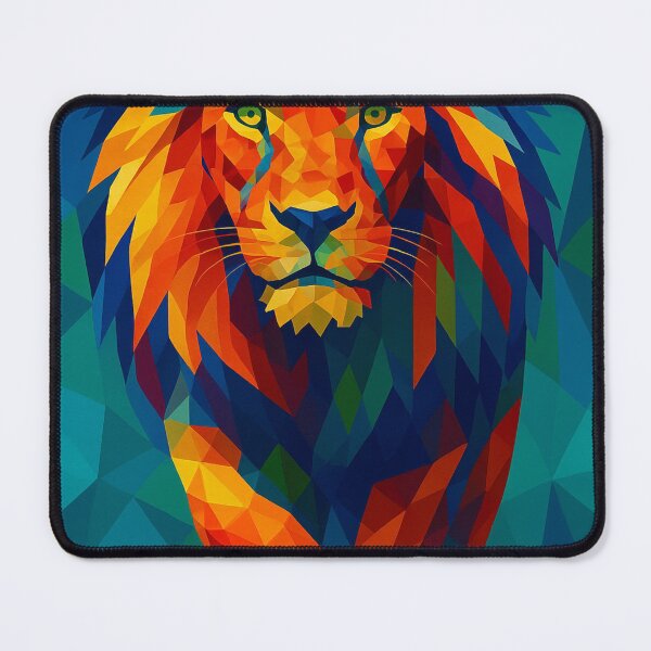 Item preview, Abstract Lion - Blue designed and sold by ArtyApe.