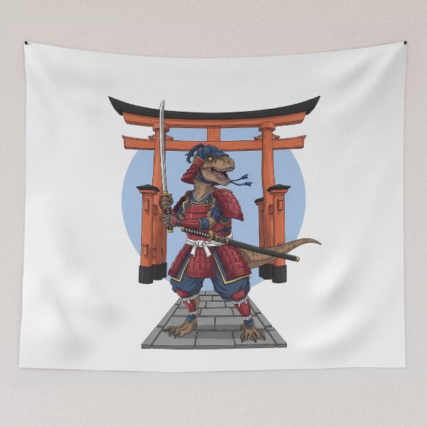 Item preview, Samurai T-Rex Warrior Dinosaur Japan designed and sold by k3rstman1.