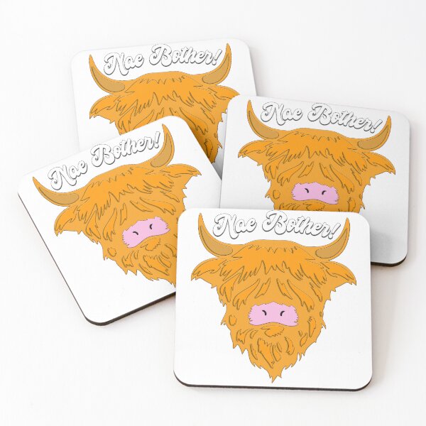 Item preview, Nae Bother - No Worries with Scottish Highland Cow designed and sold by Aux Arc.