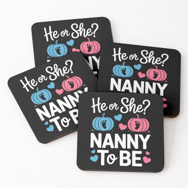 Item preview, Halloween He or She Nanny to Be Pumpkin Gender Reveal designed and sold by BakeryDozen.