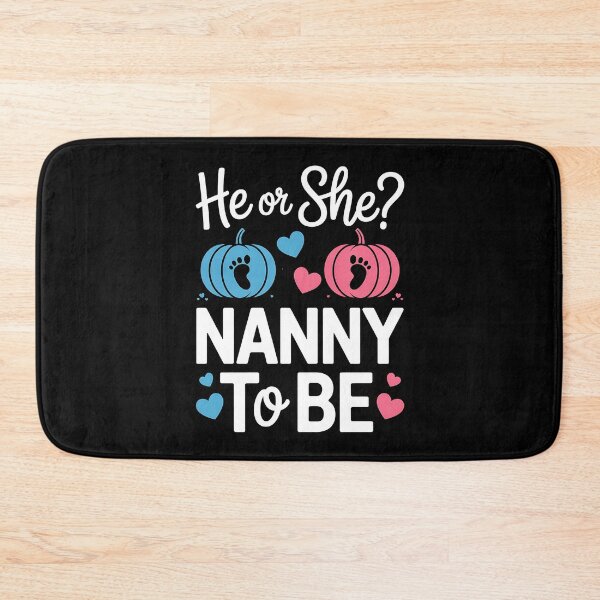 Item preview, Halloween He or She Nanny to Be Pumpkin Gender Reveal designed and sold by BakeryDozen.