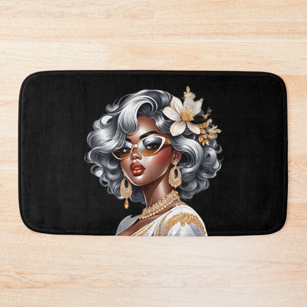 Item preview, Afro Goddess – Elegant White Glamour designed and sold by Lulunza.