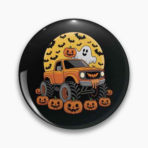 Item preview, Halloween Monster Truck Ghost Pumpkin Boys Halloween designed and sold by BakeryDozen.