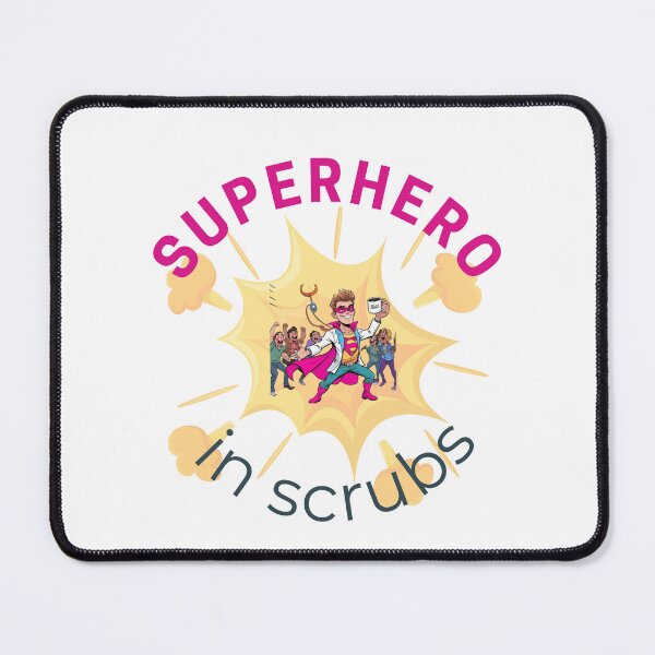 Item preview, Superhero in Scrubs – Funny Doctor Shirt for Medical Heroes, healthcare worker hero, medical staff superhero, doctor gift idea funny, doctor hero graphic tee, funny mug designed and sold by BrewtifulMugs.