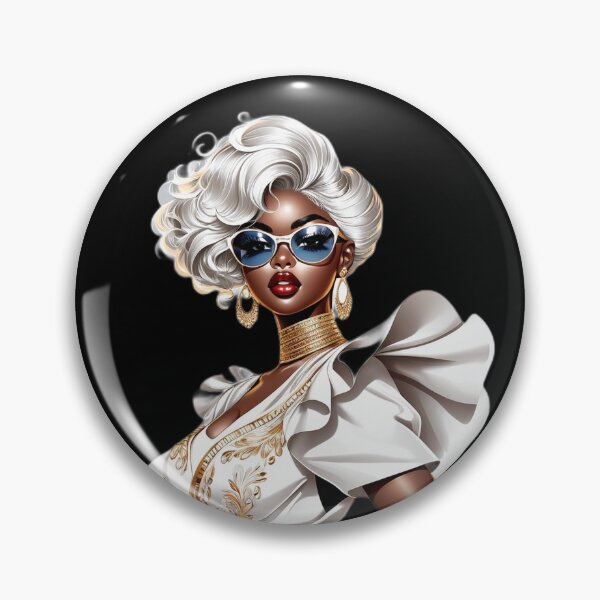 Item preview, Golden Afro Diva – Chic Melanin Queen designed and sold by Lulunza.