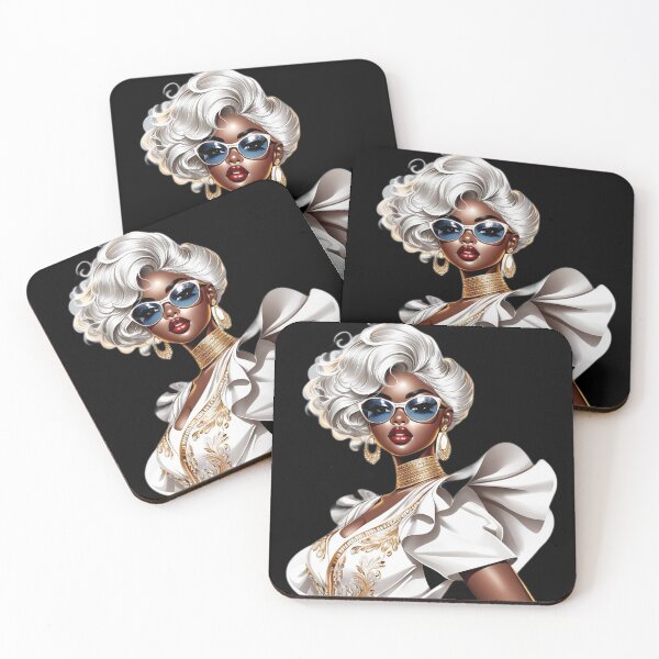 Item preview, Golden Afro Diva – Chic Melanin Queen designed and sold by Lulunza.
