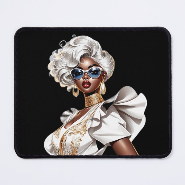 Item preview, Golden Afro Diva – Chic Melanin Queen designed and sold by Lulunza.
