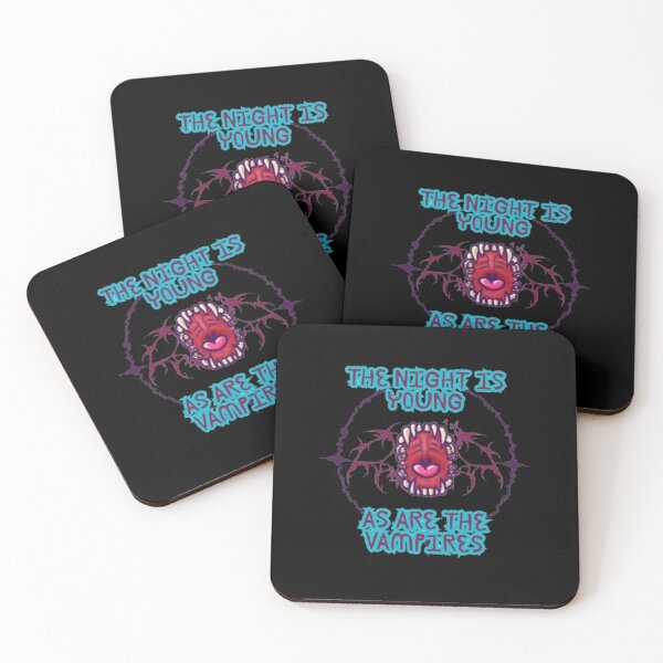Item preview, The night is young, as are the vampires – Gothic Halloween Design designed and sold by ByaStudio.