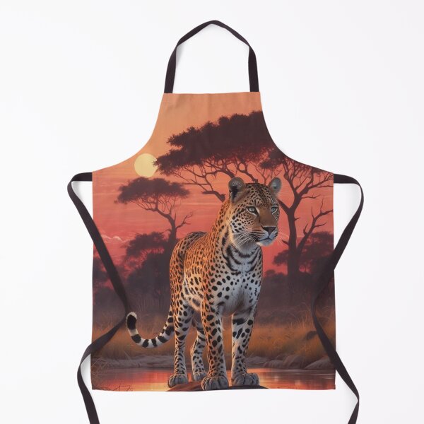 Item preview, Leopard in Okavango Delta at sunset designed and sold by GasconyPassion.