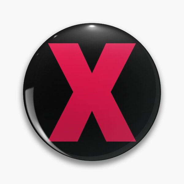 Item preview, Letter X RED FREE designed and sold by stickerwicker.