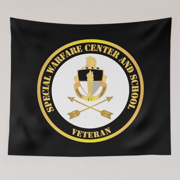 Item preview, SOF - JFK Special Warfare Center and School Veteran X 300 designed and sold by Military Insignia Products.