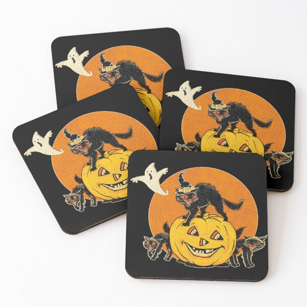 Item preview, Retro Halloween Black Cats TS01 designed and sold by BessoChicca.