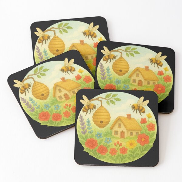 Item preview, Beautiful Bees Artwork designed and sold by Planetporridge.
