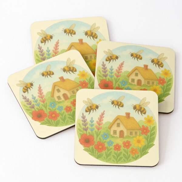 Item preview, Beautiful Bees Design designed and sold by Planetporridge.