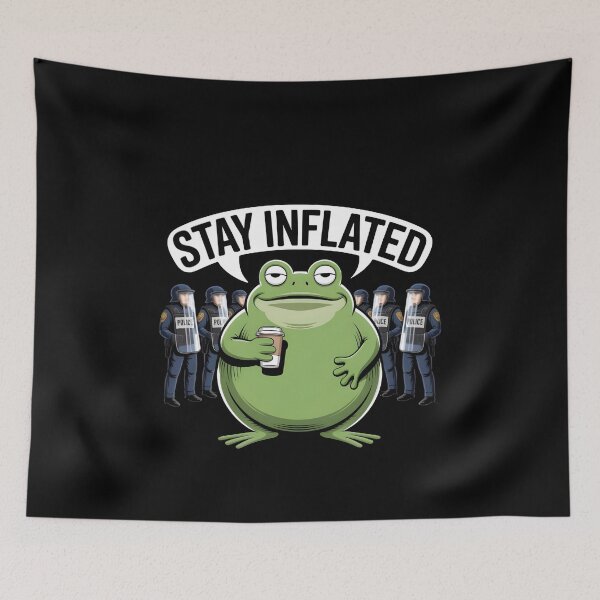 Item preview, Resist Portland Frog Stay Inflated designed and sold by Avenius Graphics.