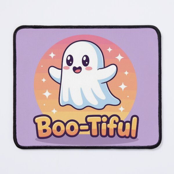 Item preview, Cute Ghost "Boo-tiful" Pun Graphic designed and sold by xArchGoDx.