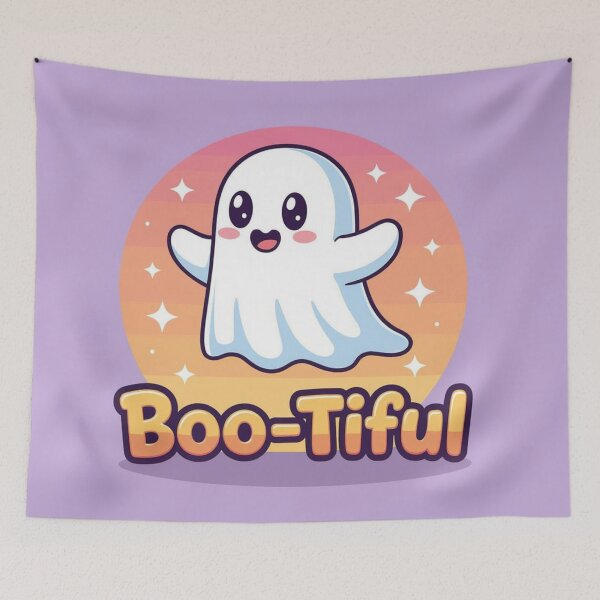 Item preview, Cute Ghost "Boo-tiful" Pun Graphic designed and sold by xArchGoDx.