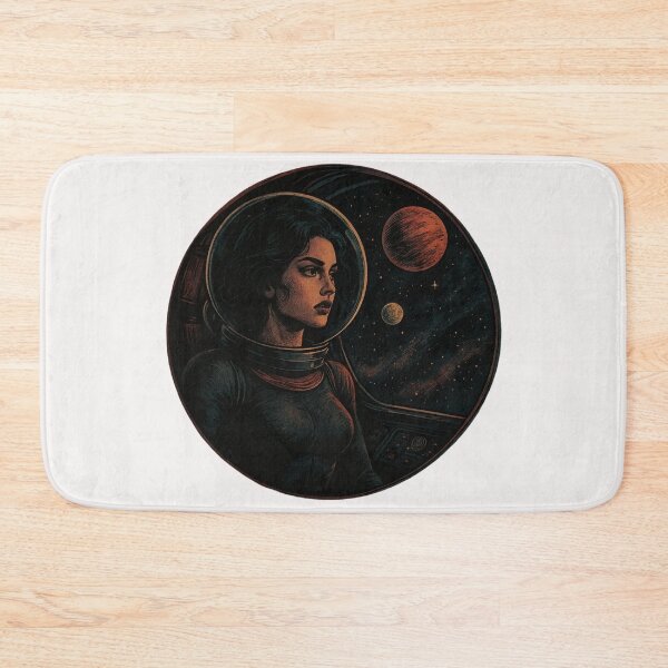 Item preview, Space Woman Artwork designed and sold by Planetporridge.
