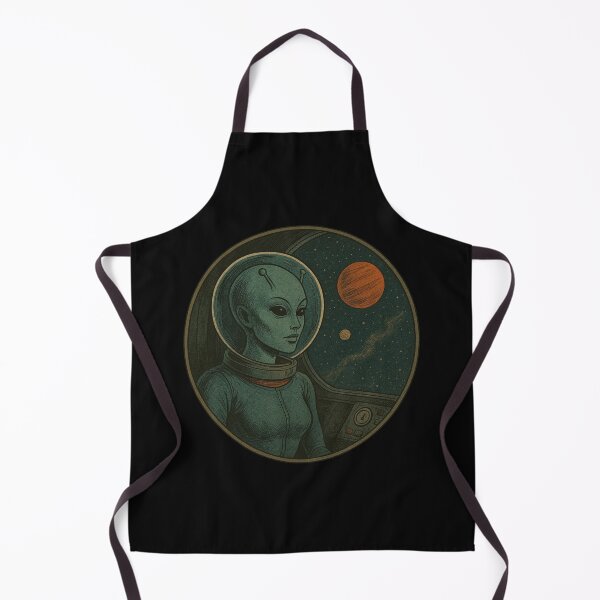 Item preview, Retro Space Alien Woman designed and sold by Planetporridge.