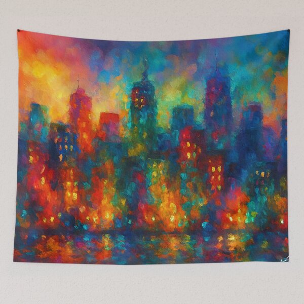 Item preview, City of Echoes Cityscape designed and sold by Joey Santiago.
