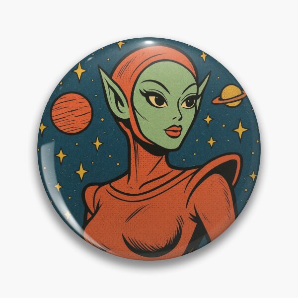 Item preview, Retro Space Woman Art designed and sold by Planetporridge.