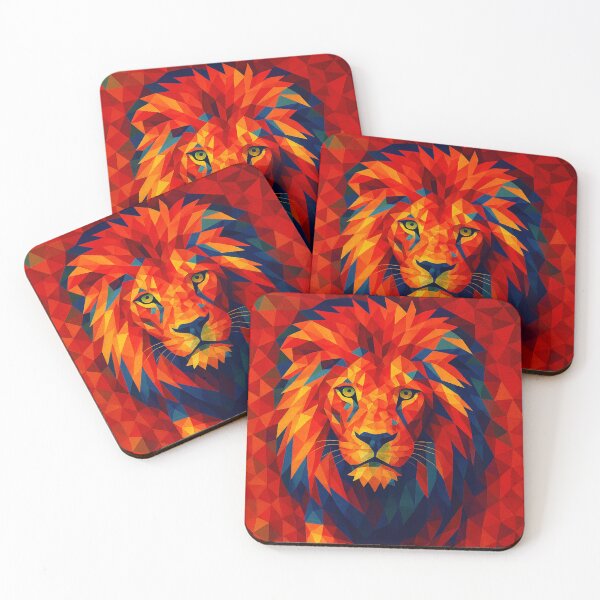 Item preview, Abstract Lion - Red  designed and sold by ArtyApe.
