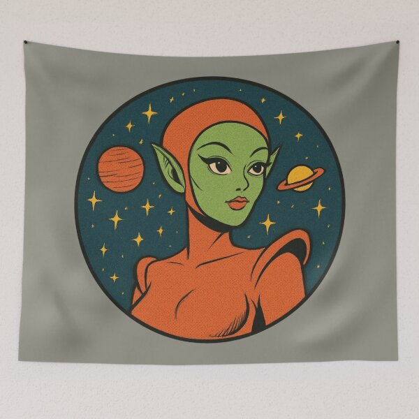 Item preview, Retro Space Woman Design designed and sold by Planetporridge.