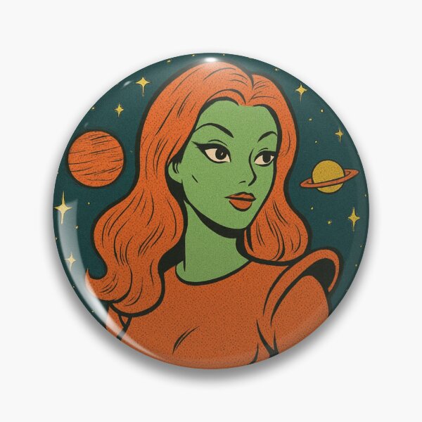 Item preview, Retro Space Woman Graphic designed and sold by Planetporridge.