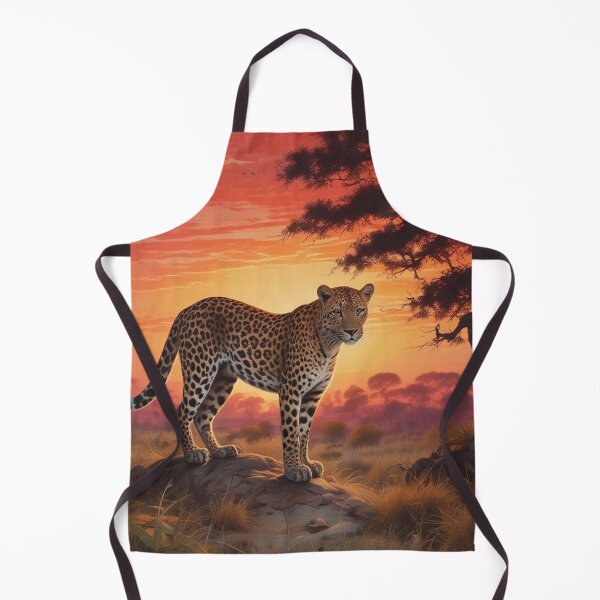 Item preview, Leopard in Okavango Delta at sunset designed and sold by GasconyPassion.