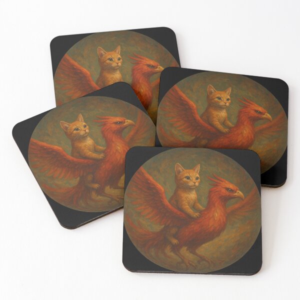Item preview, Cat Riding A Phoenix designed and sold by Planetporridge.