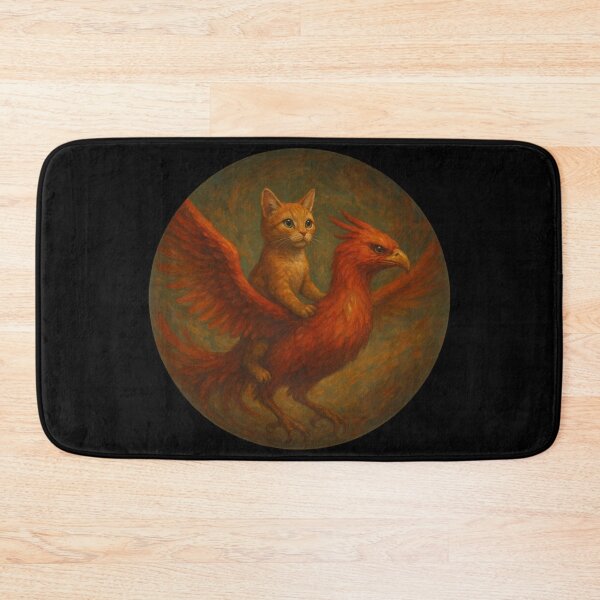 Item preview, Cat Riding A Phoenix designed and sold by Planetporridge.