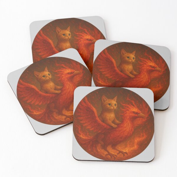 Item preview, Cat Riding A Phoenix Art designed and sold by Planetporridge.