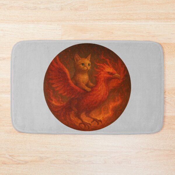 Item preview, Cat Riding A Phoenix Art designed and sold by Planetporridge.