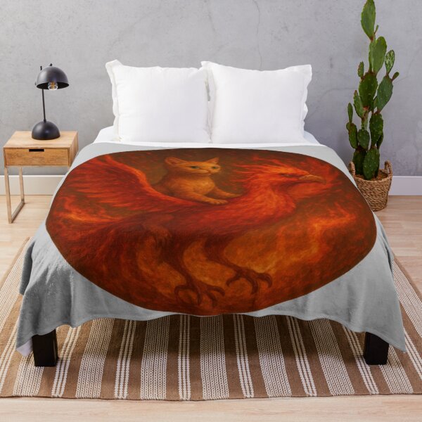 Item preview, Cat Riding A Phoenix Art designed and sold by Planetporridge.