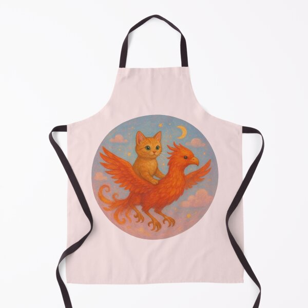 Item preview, Cat Riding A Phoenix Artwork designed and sold by Planetporridge.