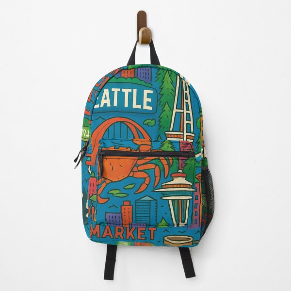 Item preview, Seattle Icons All-Over Print designed and sold by getpressedshirt.