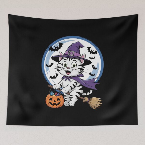 Item preview, Halloween Witch Scottish Fold Moon Coupari designed and sold by BakeryDozen.