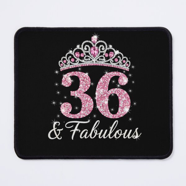 Item preview, Women’s 36 and Fabulous | 36th Birthday Crown Design | Elegant Pink Gold Celebration Gift | 36th Birthday designed and sold by svarupa.