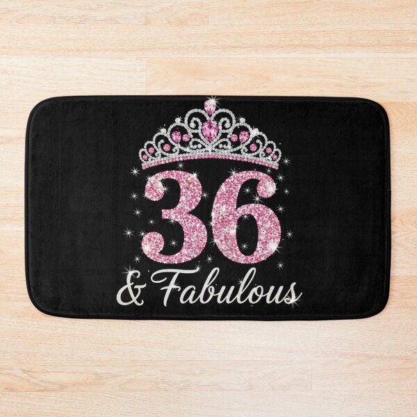 Item preview, Women’s 36 and Fabulous | 36th Birthday Crown Design | Elegant Pink Gold Celebration Gift | 36th Birthday designed and sold by svarupa.