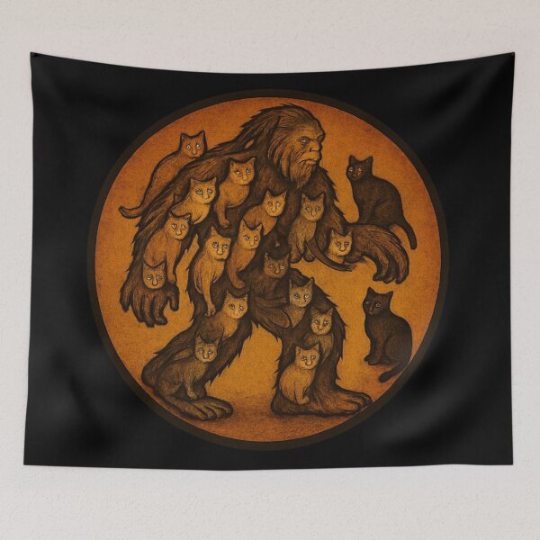 Item preview, Bigfoot Covered in Cats designed and sold by Planetporridge.