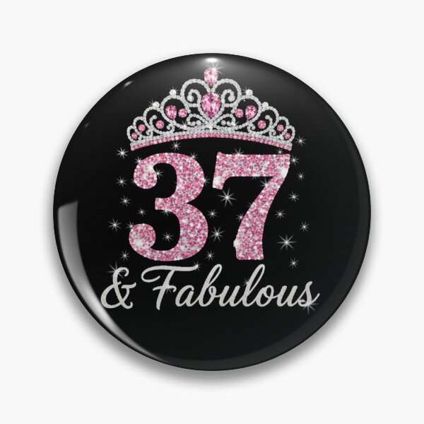 Item preview, Women’s 37 and Fabulous | 37th Birthday Crown Design | Elegant Pink Gold Celebration Gift | 37th Birthday designed and sold by svarupa.