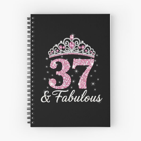 Item preview, Women’s 37 and Fabulous | 37th Birthday Crown Design | Elegant Pink Gold Celebration Gift | 37th Birthday designed and sold by svarupa.