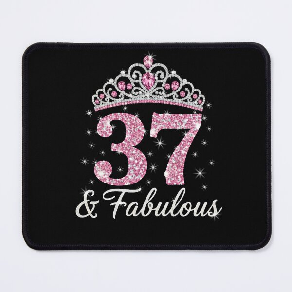 Item preview, Women’s 37 and Fabulous | 37th Birthday Crown Design | Elegant Pink Gold Celebration Gift | 37th Birthday designed and sold by svarupa.