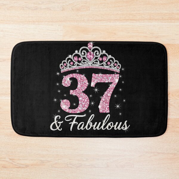 Item preview, Women’s 37 and Fabulous | 37th Birthday Crown Design | Elegant Pink Gold Celebration Gift | 37th Birthday designed and sold by svarupa.