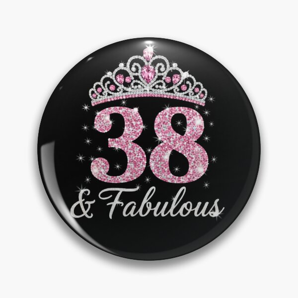 Item preview, Women’s 38 and Fabulous | 38th Birthday Crown Design | Elegant Pink Gold Celebration Gift | 38th Birthday designed and sold by svarupa.